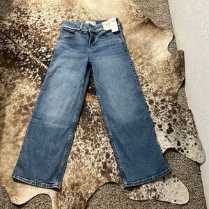Brand new kids Abercrombie jeans wide leg jeans with tags